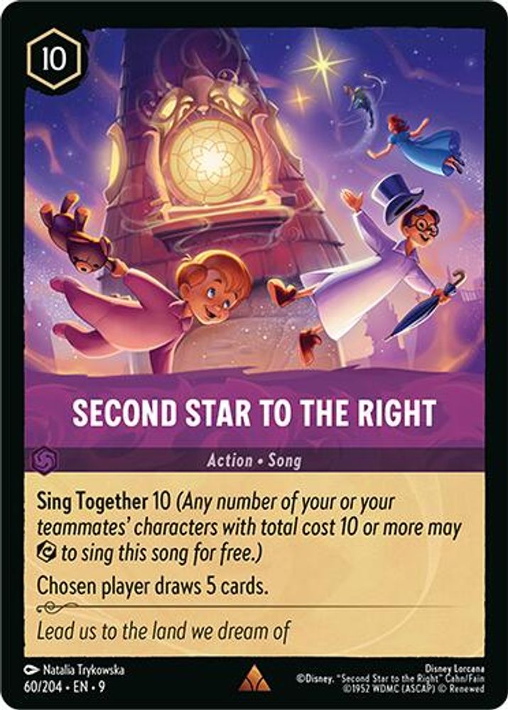 Second Star to the Right card