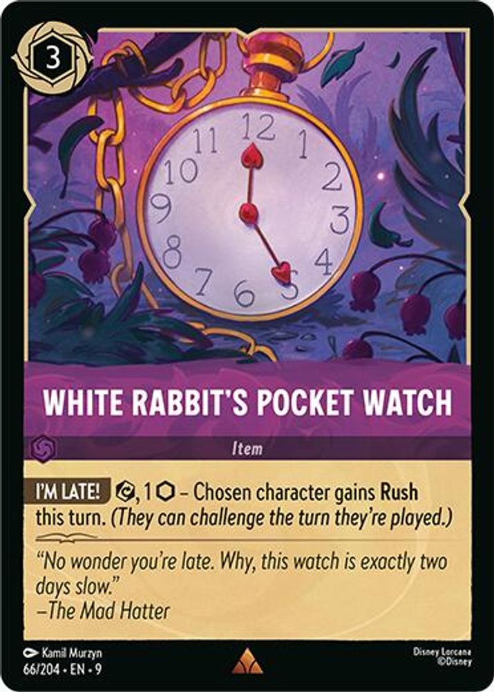 White Rabbit's Pocket Watch card