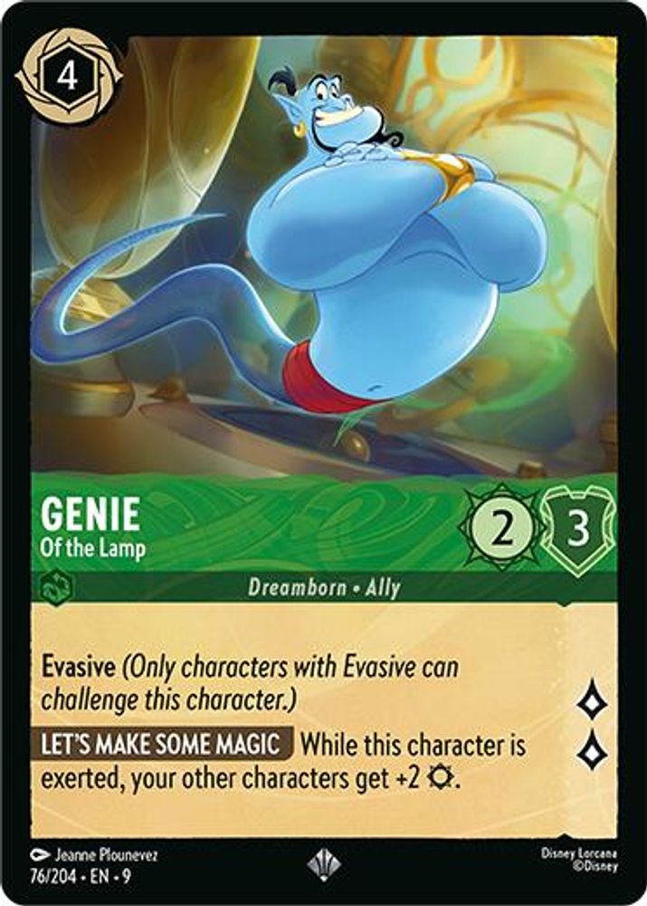 Genie - Of the Lamp card