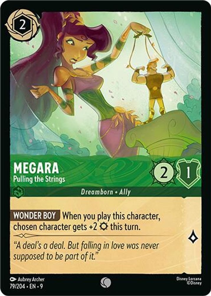 Megara - Pulling the Strings card
