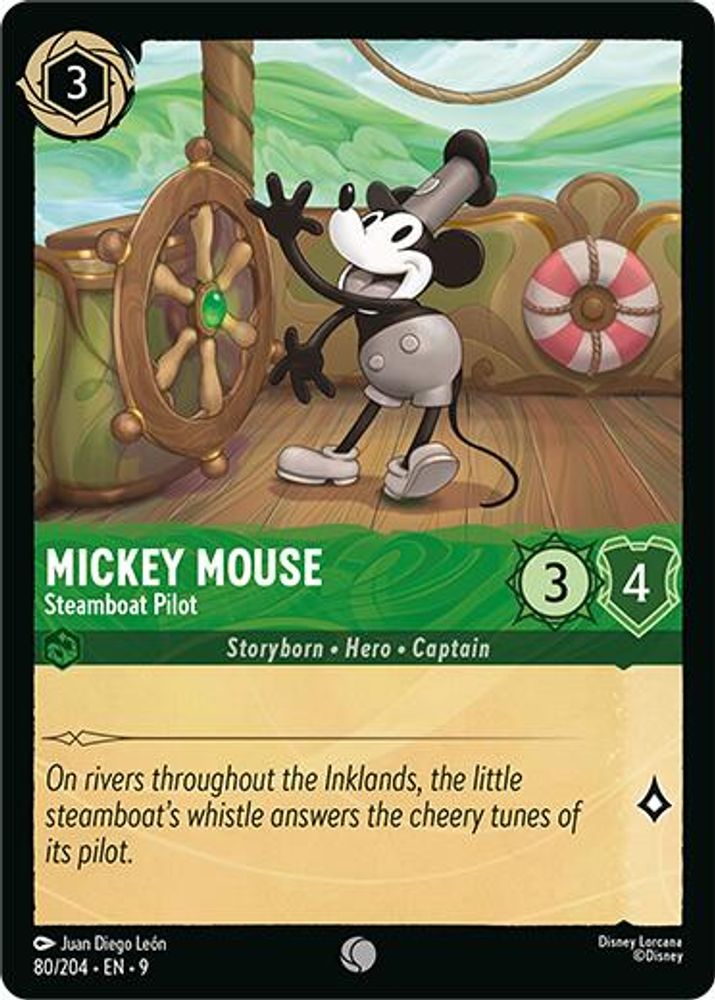 Mickey Mouse - Steamboat Pilot card