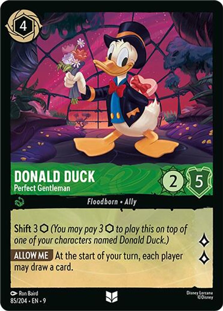 Donald Duck - Perfect Gentleman card