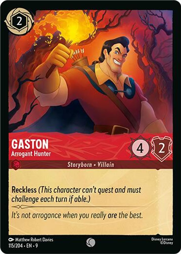 Gaston - Arrogant Hunter card