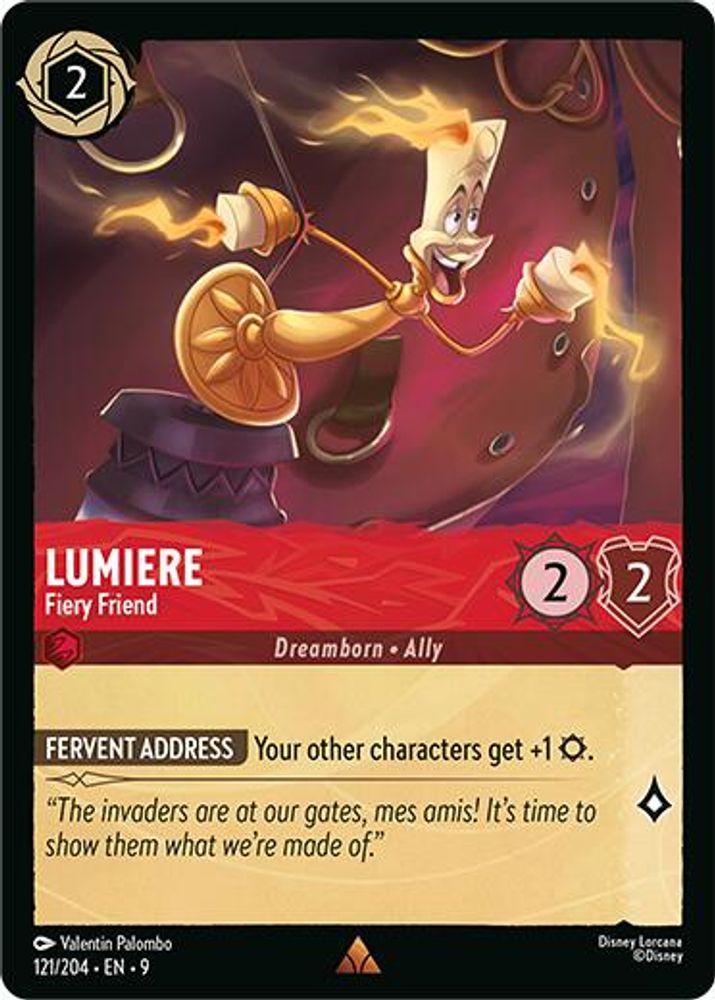 Lumiere - Fiery Friend card