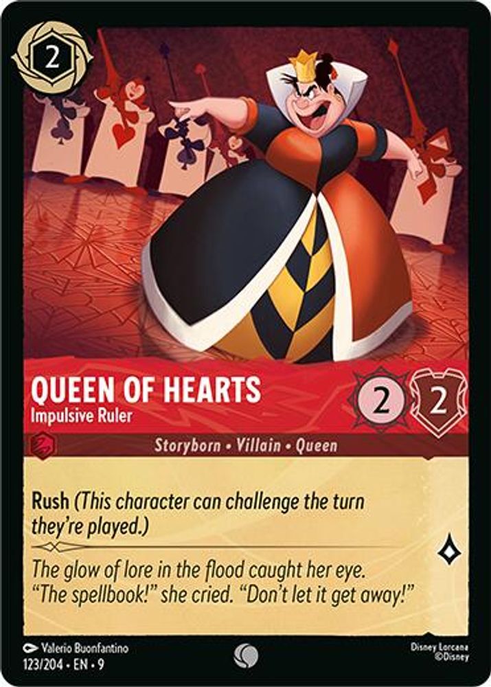 Queen of Hearts - Impulsive Ruler card