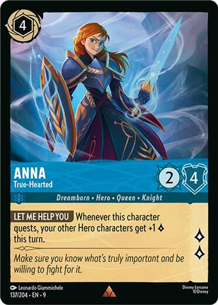 Anna - True-Hearted card