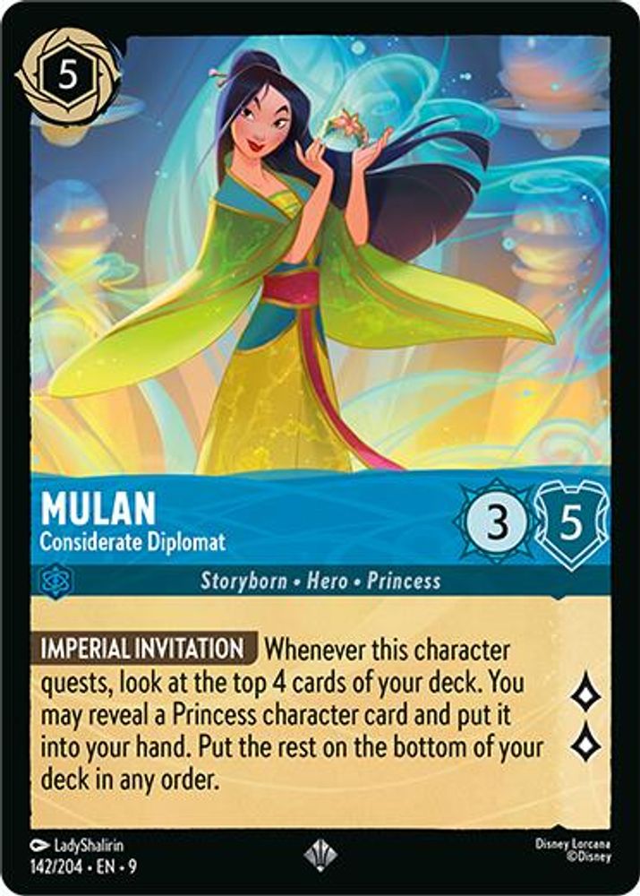 Mulan - Considerate Diplomat card