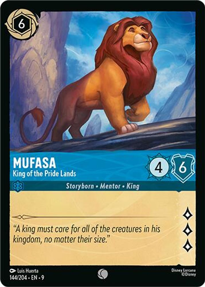 Mufasa - King of the Pride Lands card