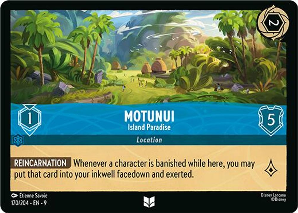 Motunui - Island Paradise card