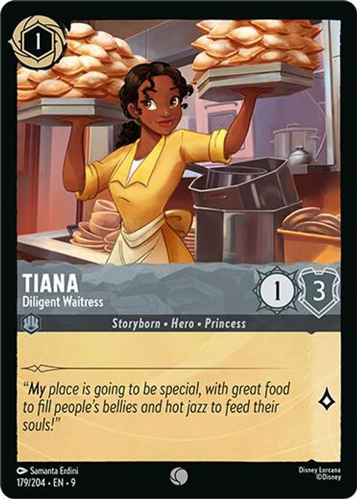 Tiana - Diligent Waitress card