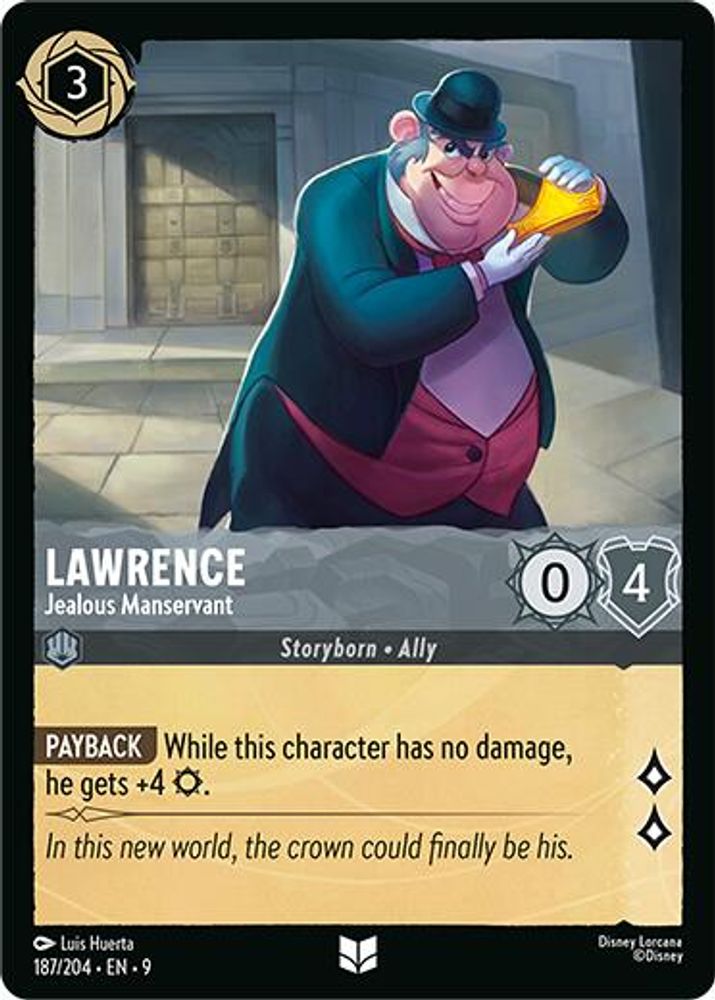 Lawrence - Jealous Manservant card
