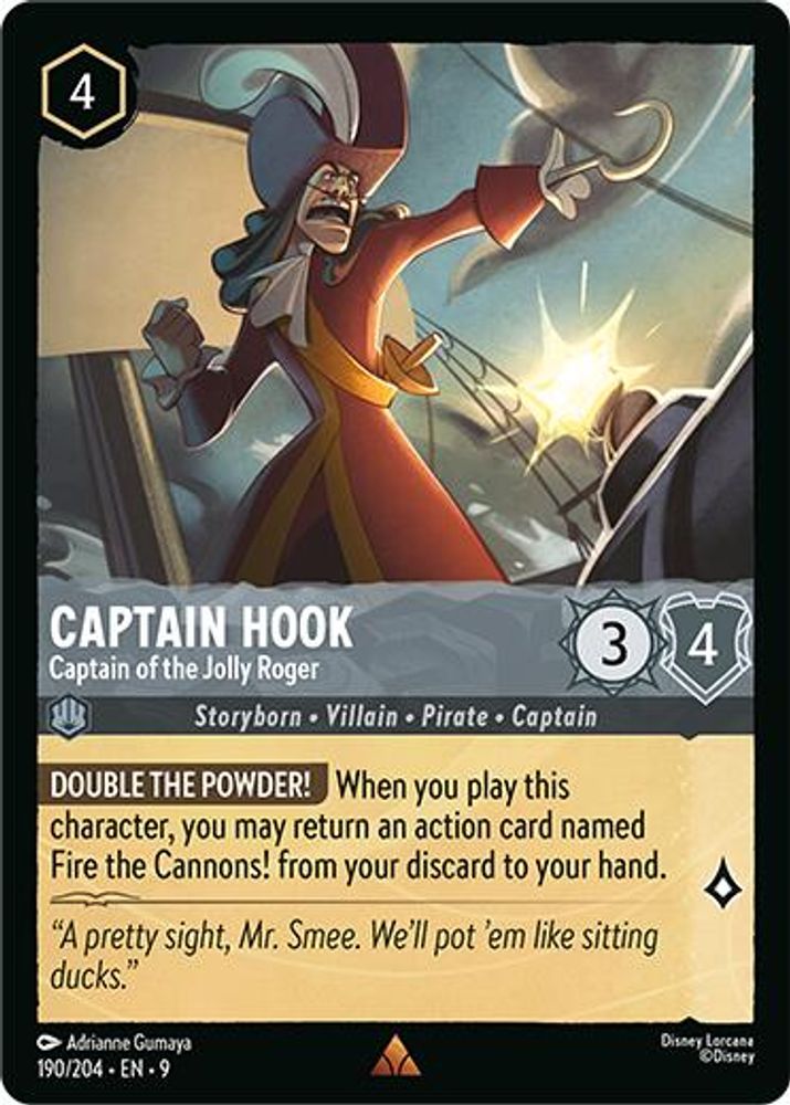 Captain Hook - Captain of the Jolly Roger card