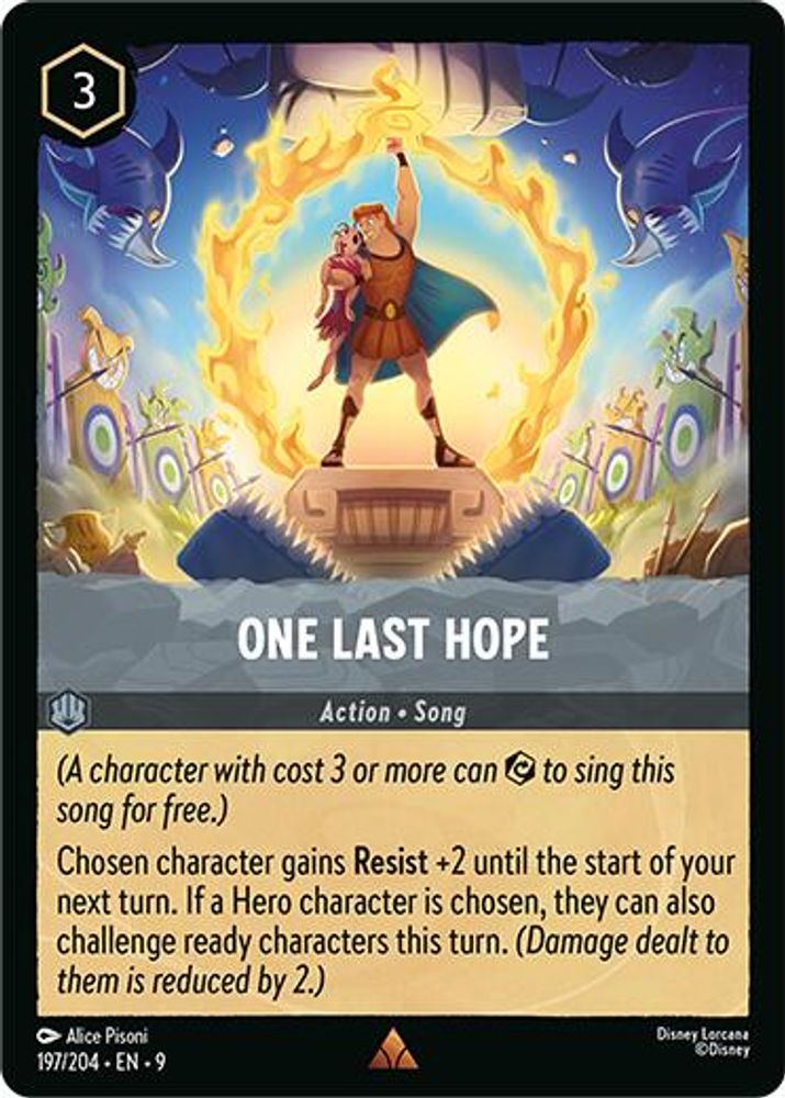 One Last Hope card