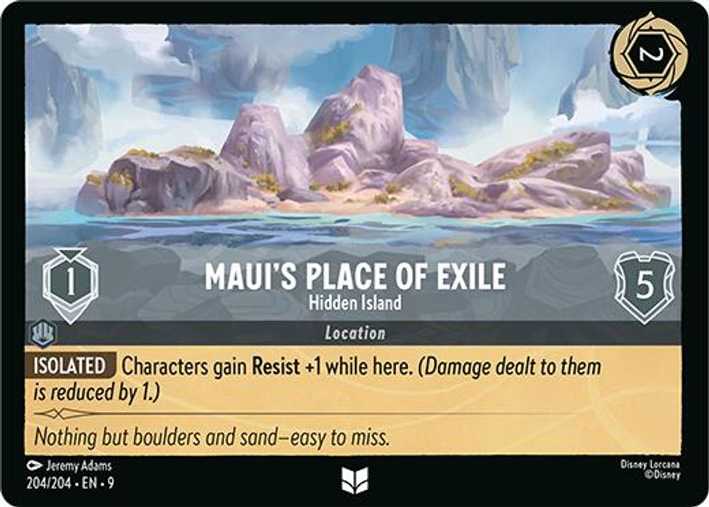 Maui's Place of Exile - Hidden Island card