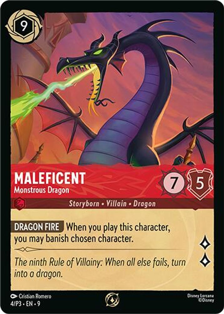 Maleficent - Monstrous Dragon (Store Championship Participant) card