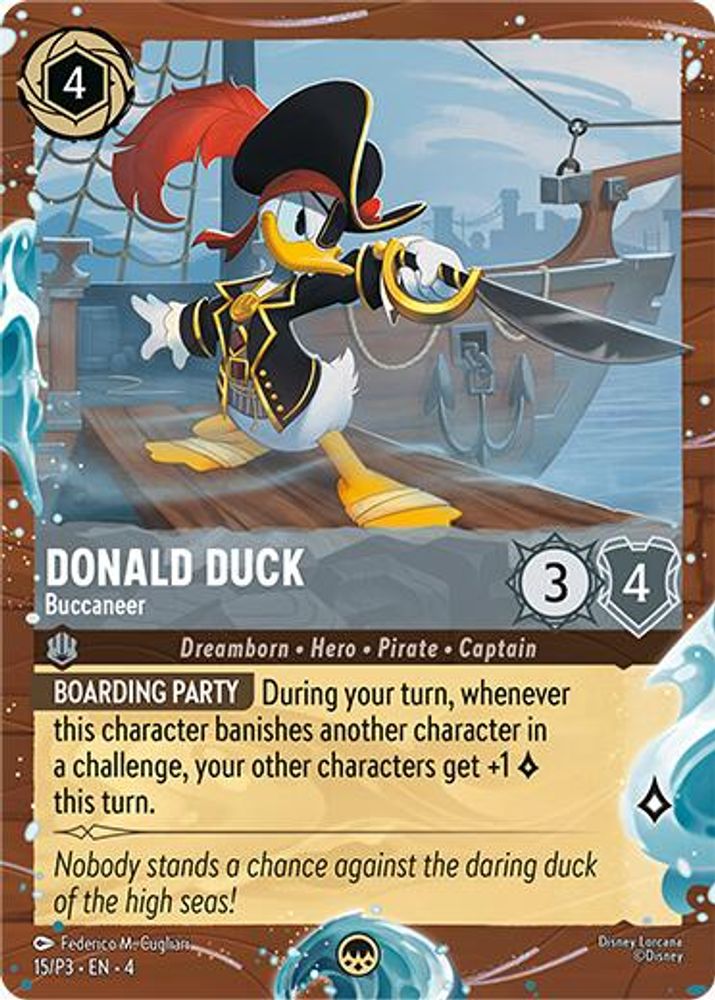 Donald Duck - Buccaneer (Disney Cruise Promo) card