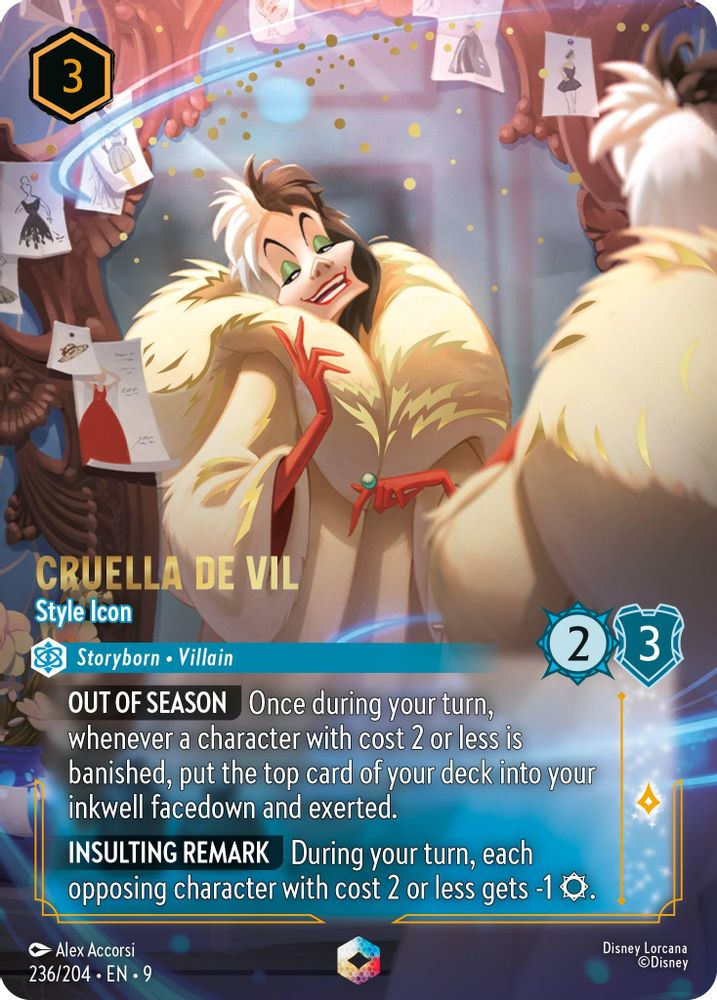 Cruella De Vil - Style Icon (Enchanted) card