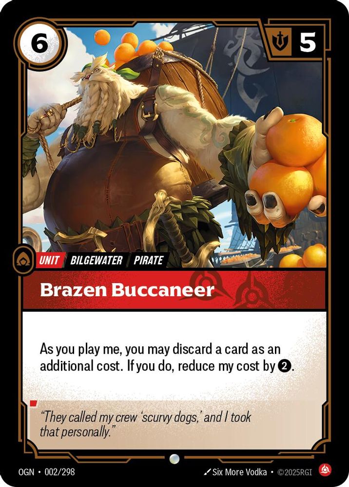 Brazen Buccaneer card