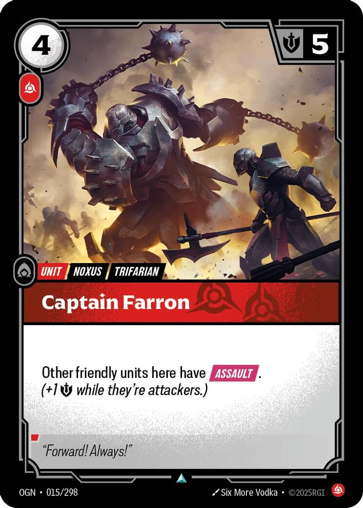 Captain Farron card