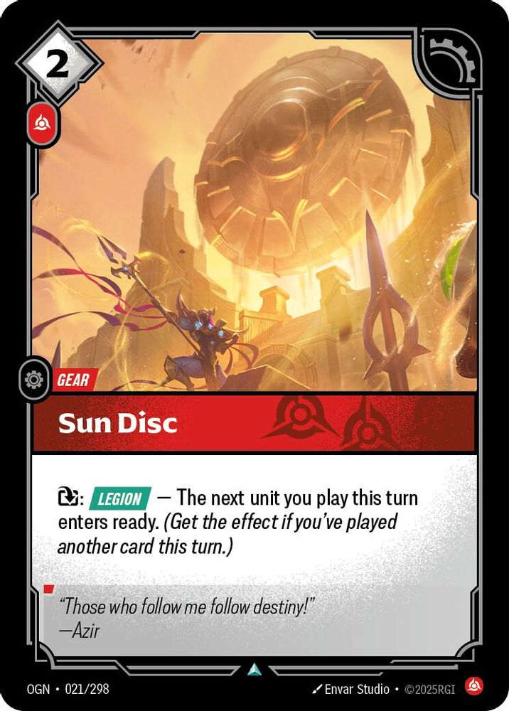 Sun Disc card
