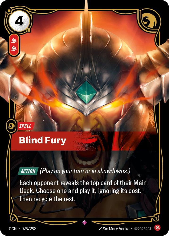 Blind Fury card