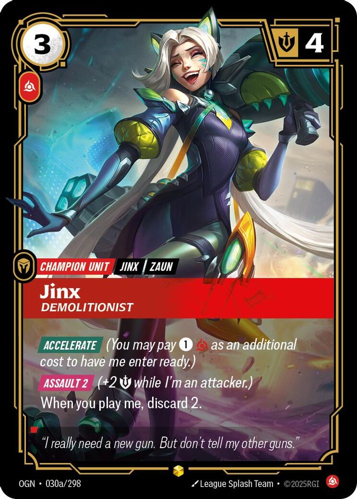 Jinx - Demolitionist (Alternate Art) card