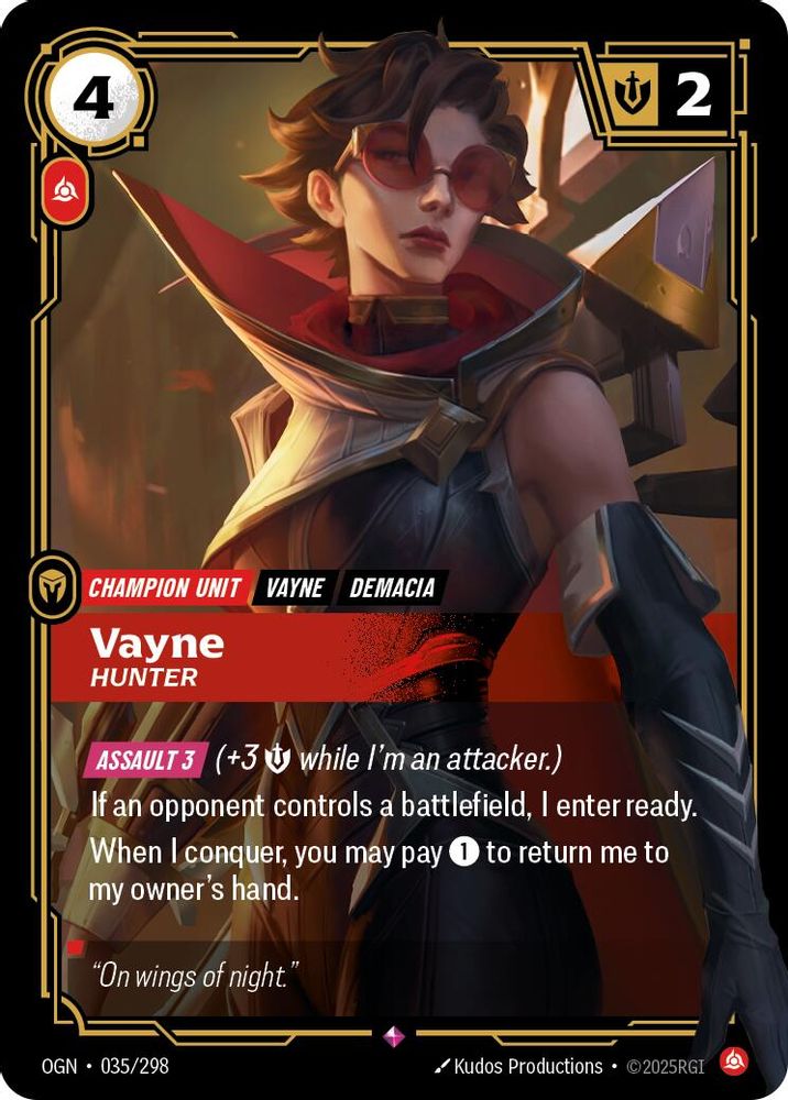 Vayne - Hunter card