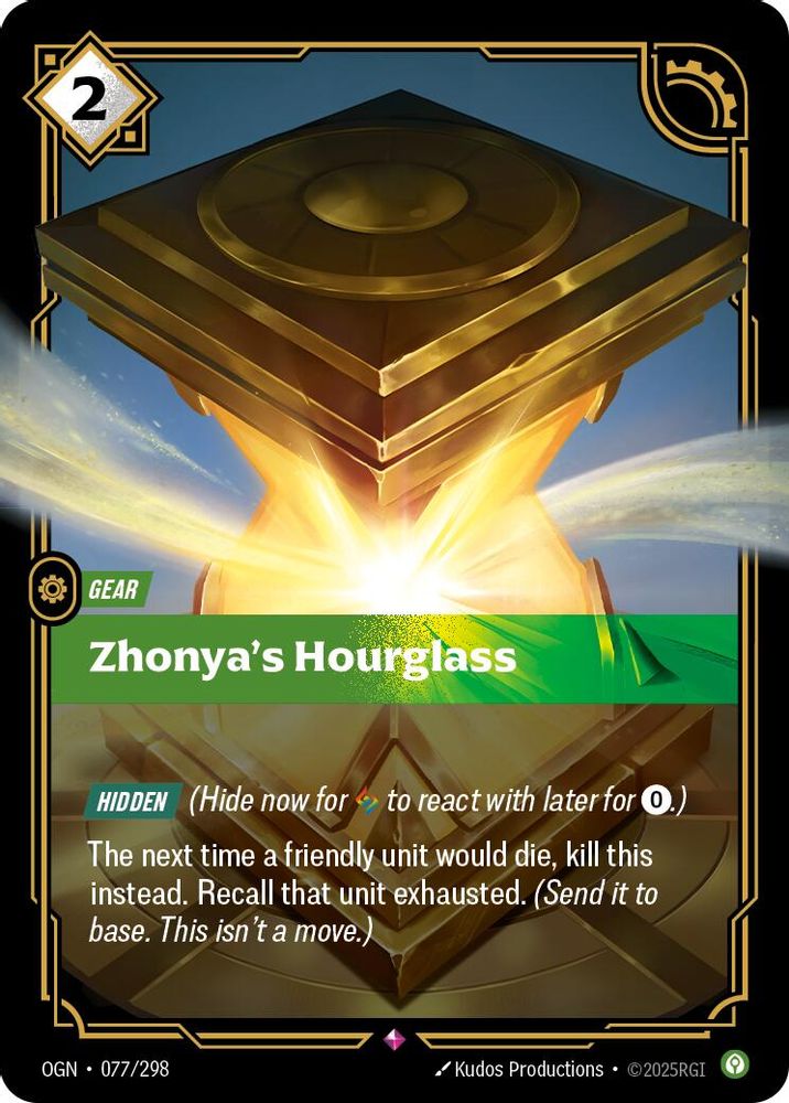 Zhonya's Hourglass card