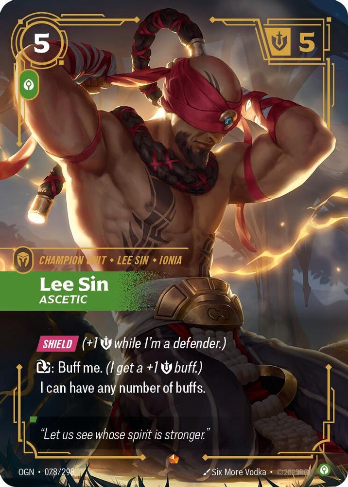 Lee Sin - Ascetic card