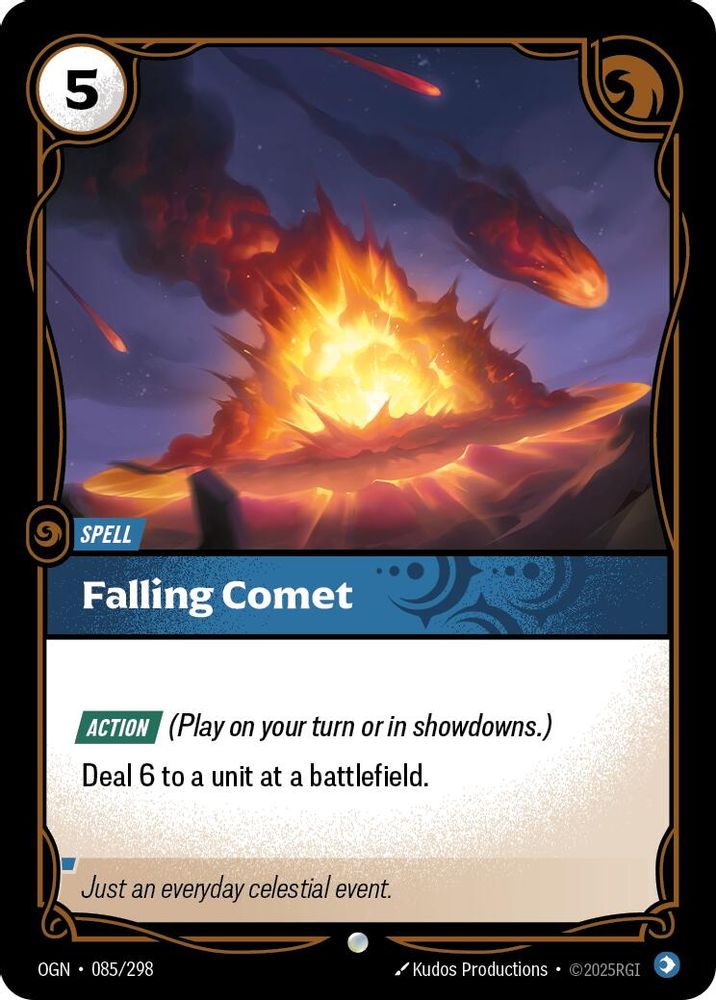 Falling Comet card