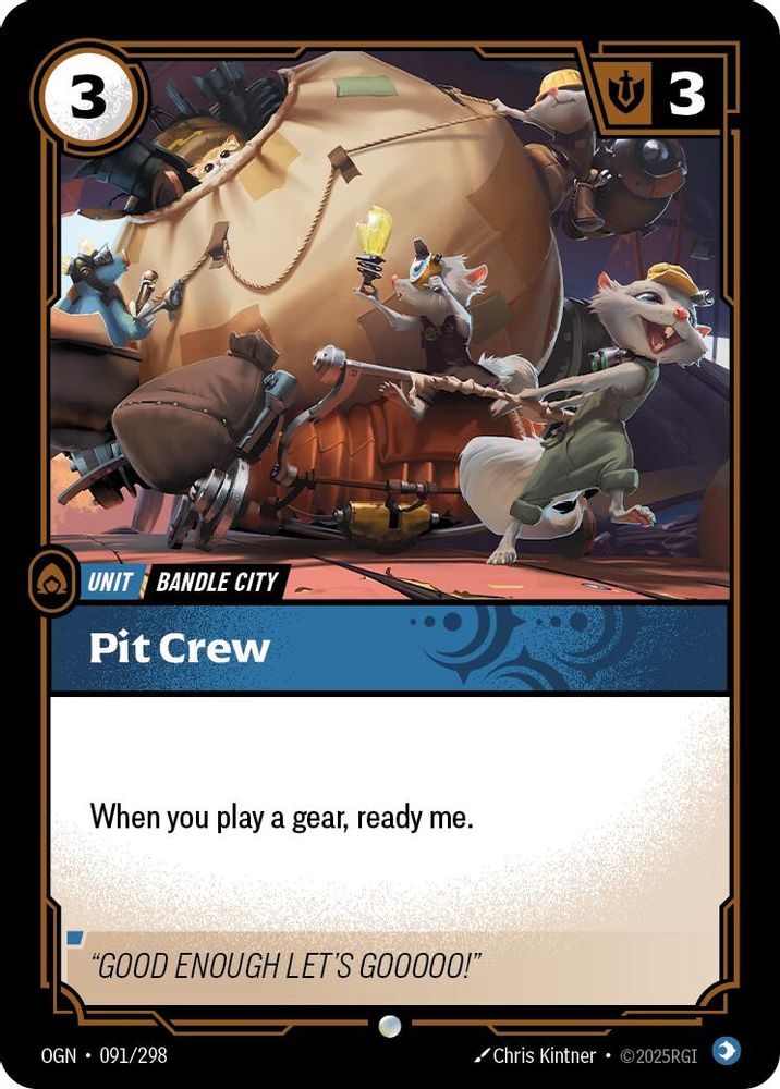 Pit Crew card