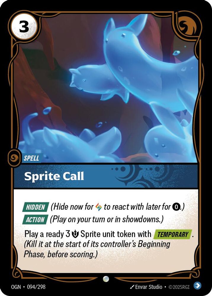 Sprite Call card