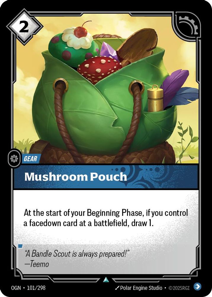 Mushroom Pouch card