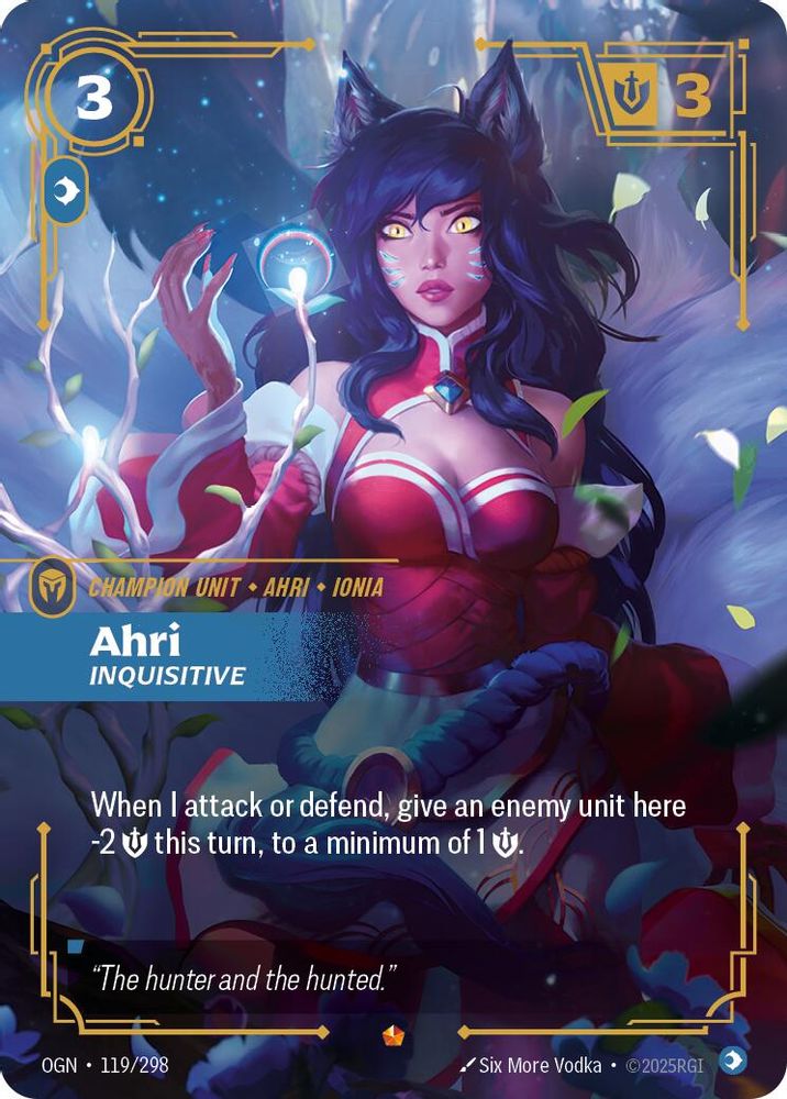Ahri - Inquisitive card