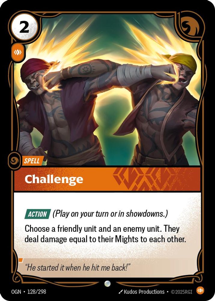 Challenge card