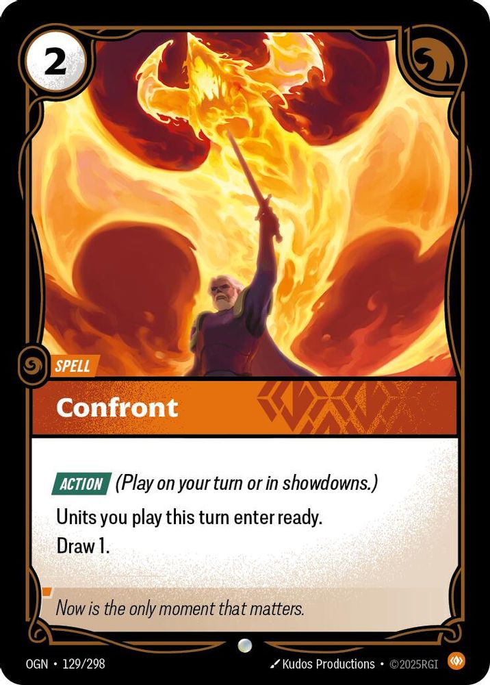 Confront card