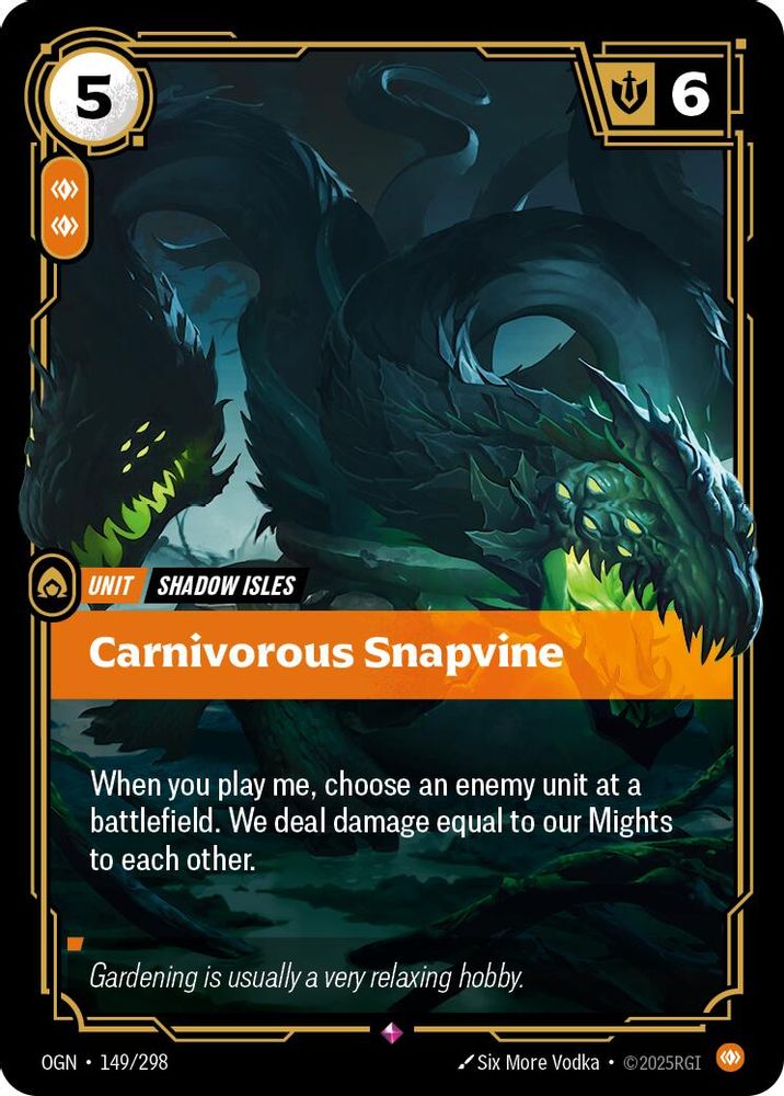 Carnivorous Snapvine card