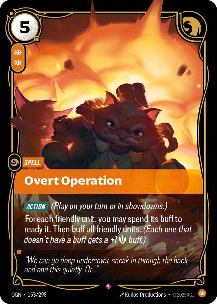 Overt Operation card