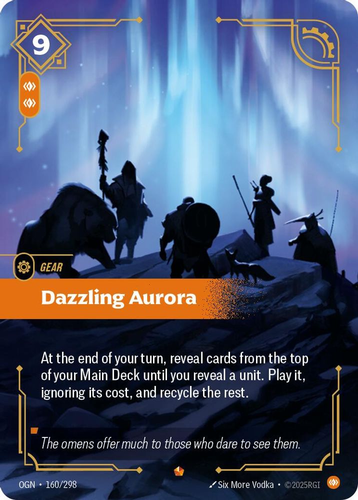 Dazzling Aurora card