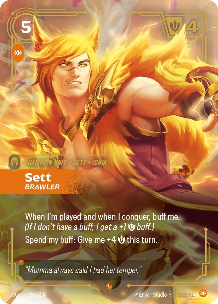 Sett - Brawler card