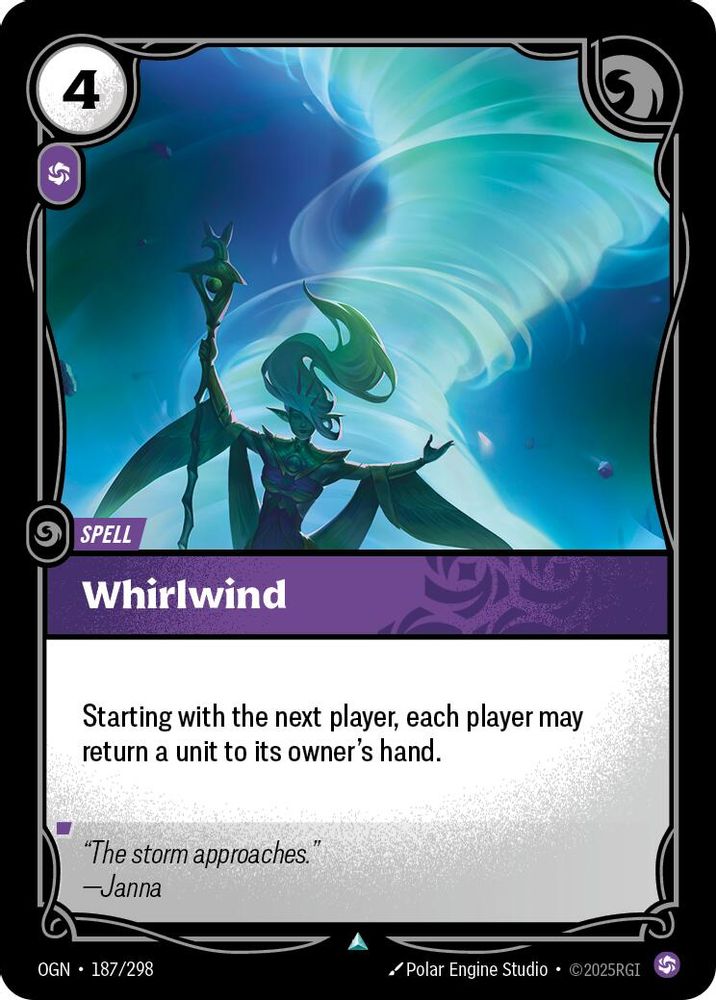 Whirlwind card
