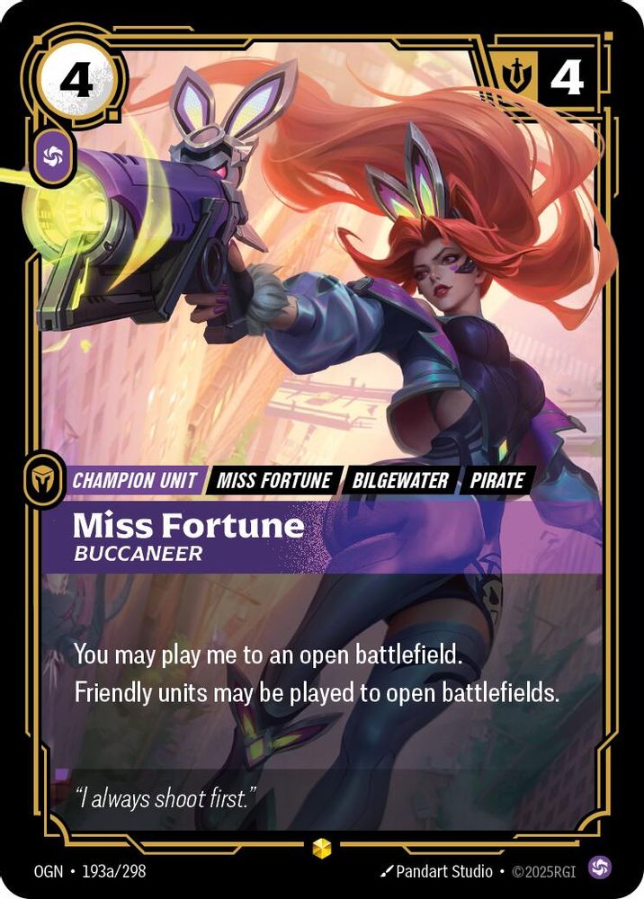 Miss Fortune - Buccaneer (Alternate Art) card