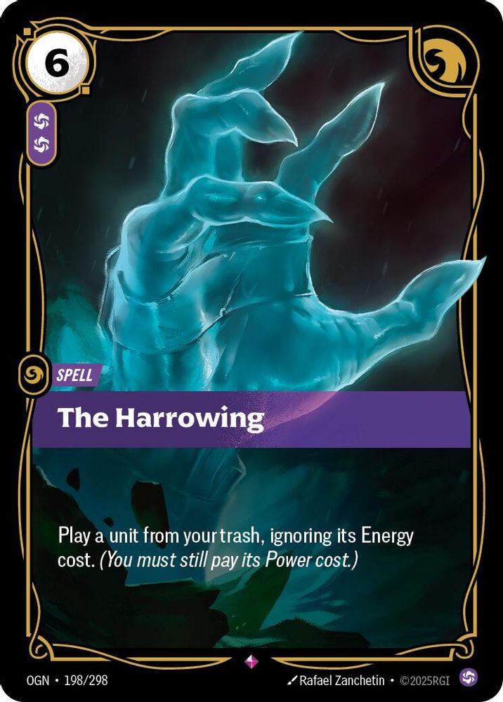 The Harrowing card