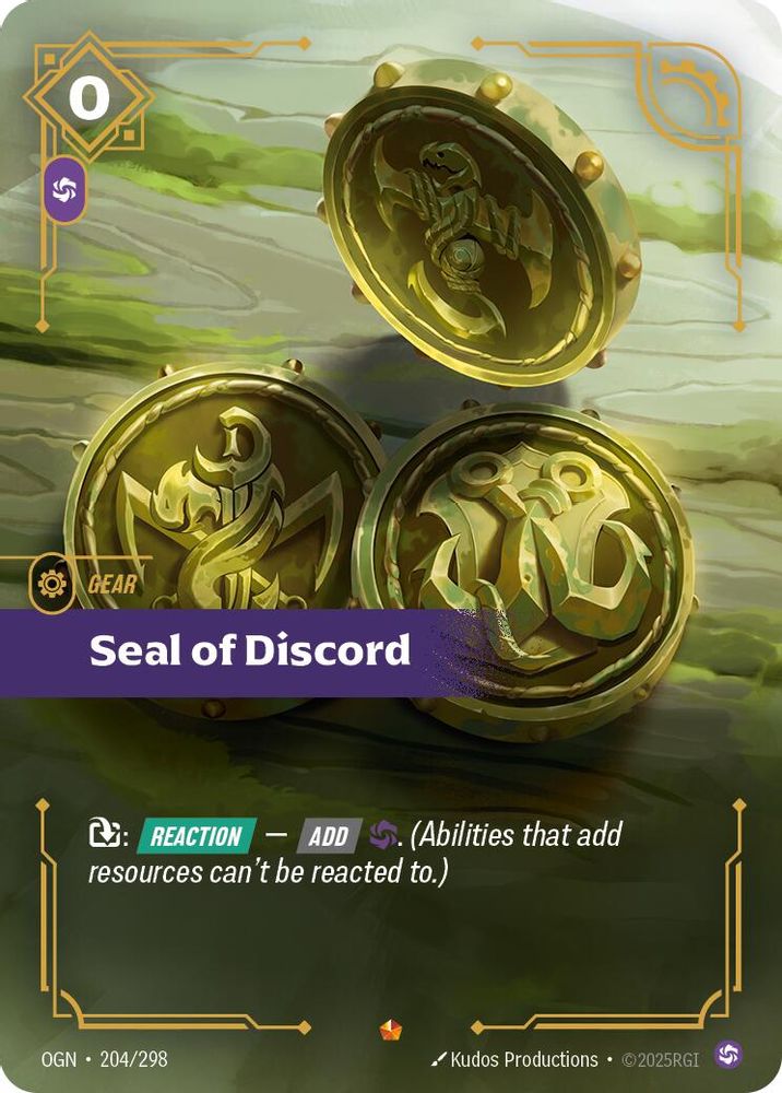 Seal of Discord card