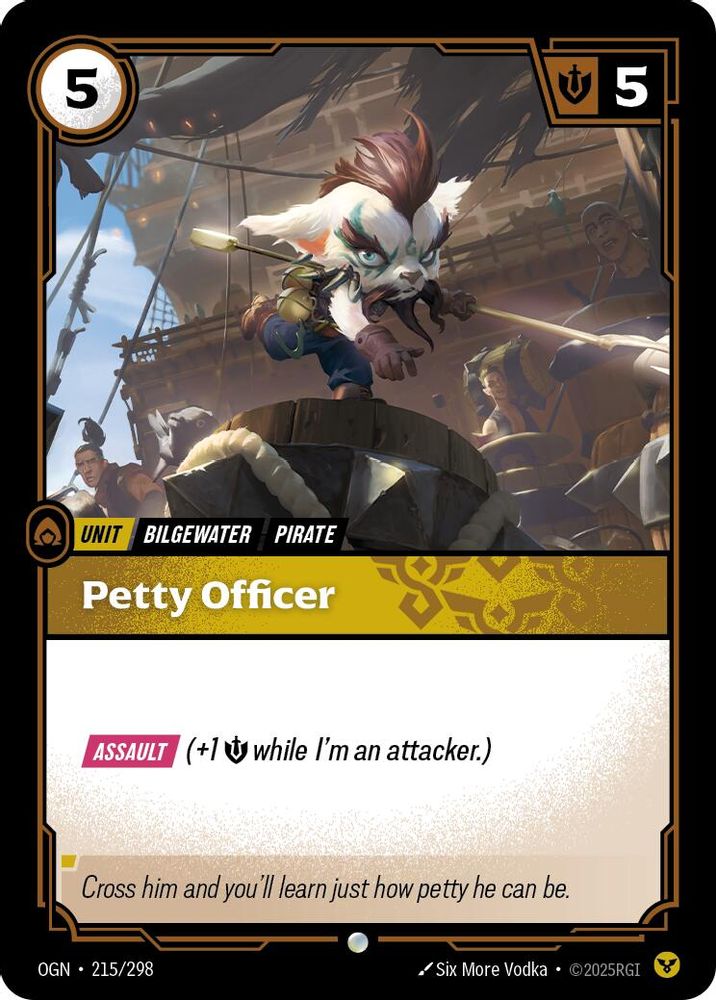 Petty Officer card
