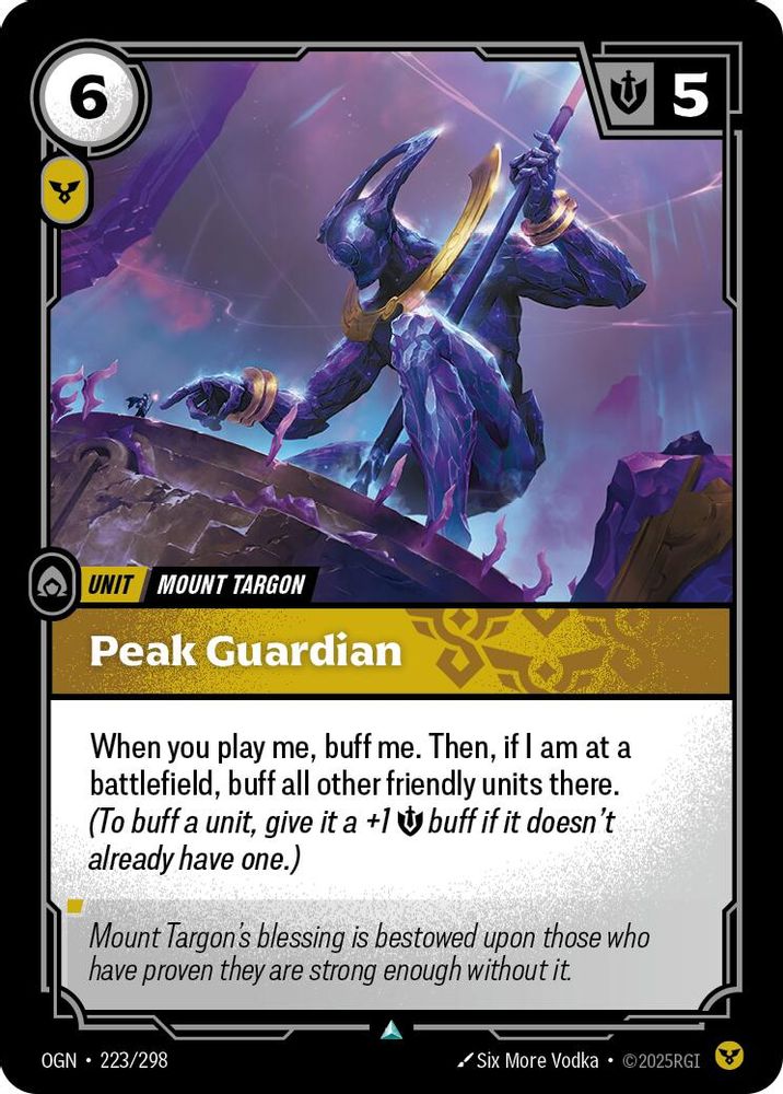 Peak Guardian card