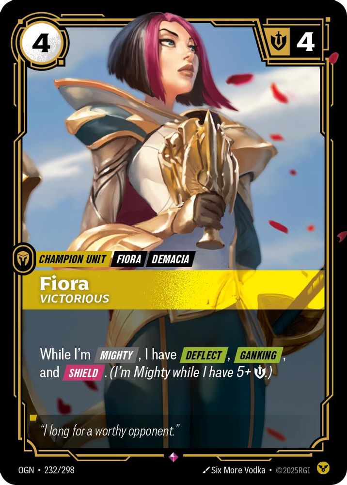 Fiora - Victorious card