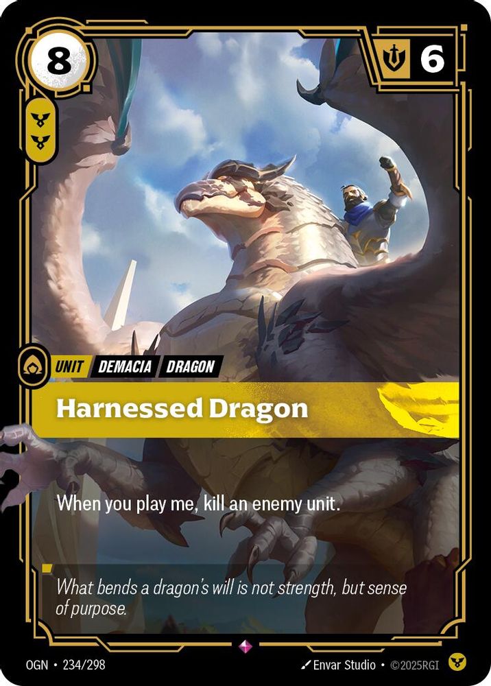 Harnessed Dragon card