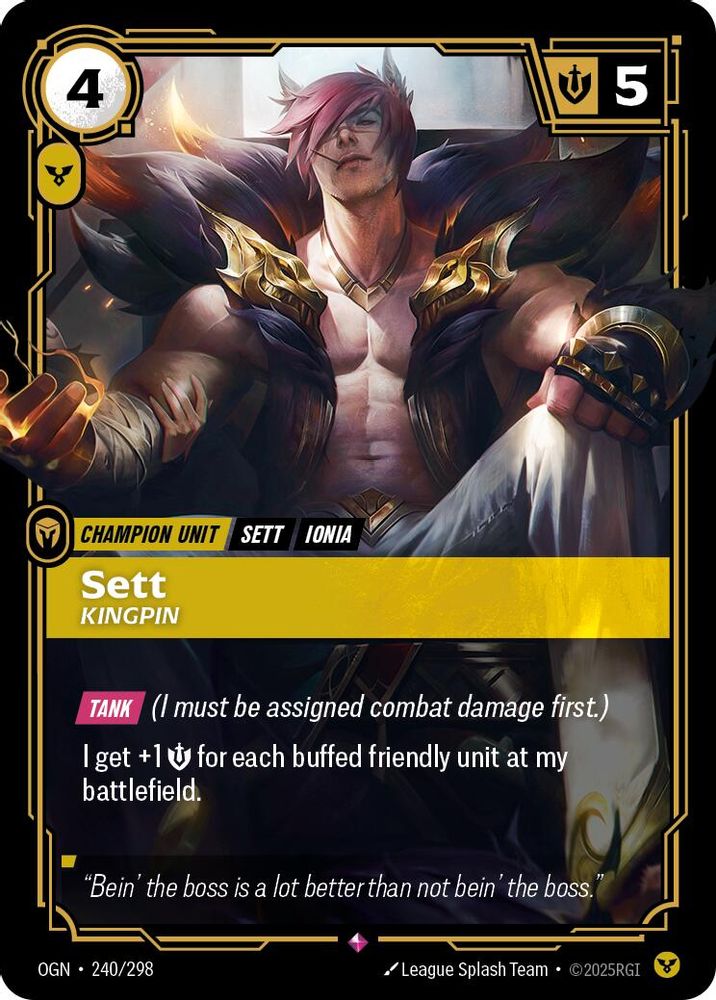 Sett - Kingpin card