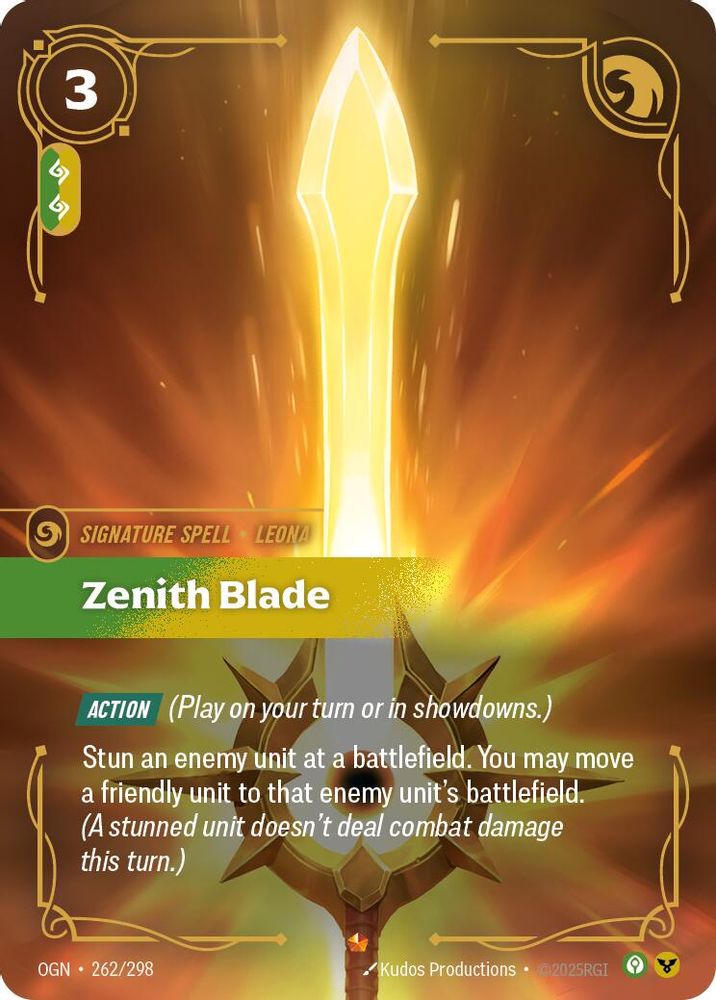Zenith Blade card